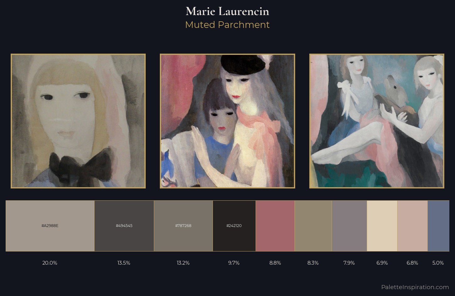 Marie Laurencin Palette 4 — Muted Parchment