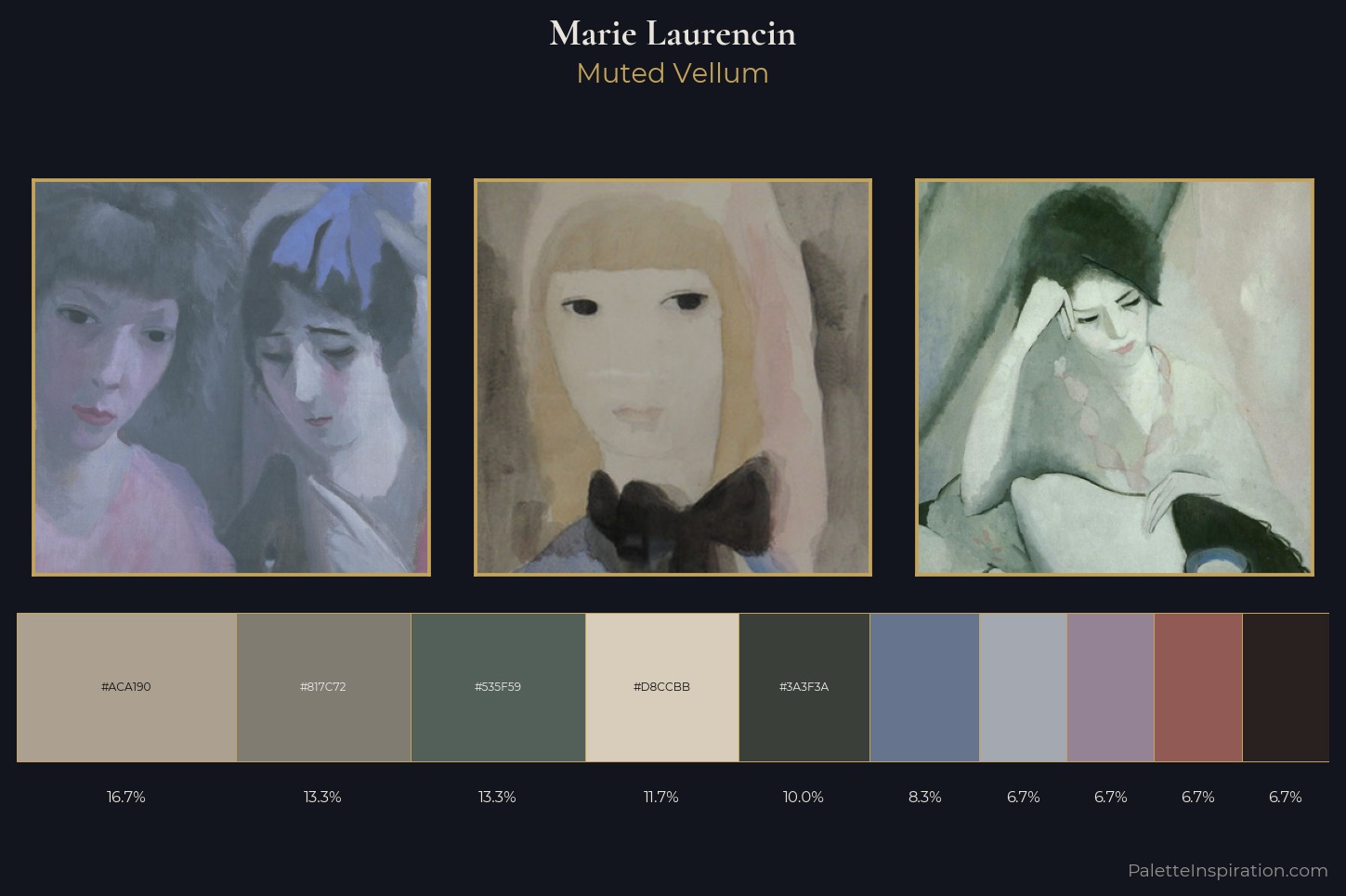 Marie Laurencin Master Palette — Muted Vellum