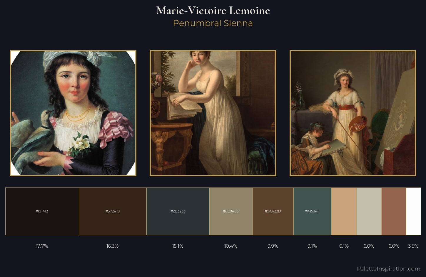 Marie-Victoire Lemoine Palette 3 — Penumbral Sienna