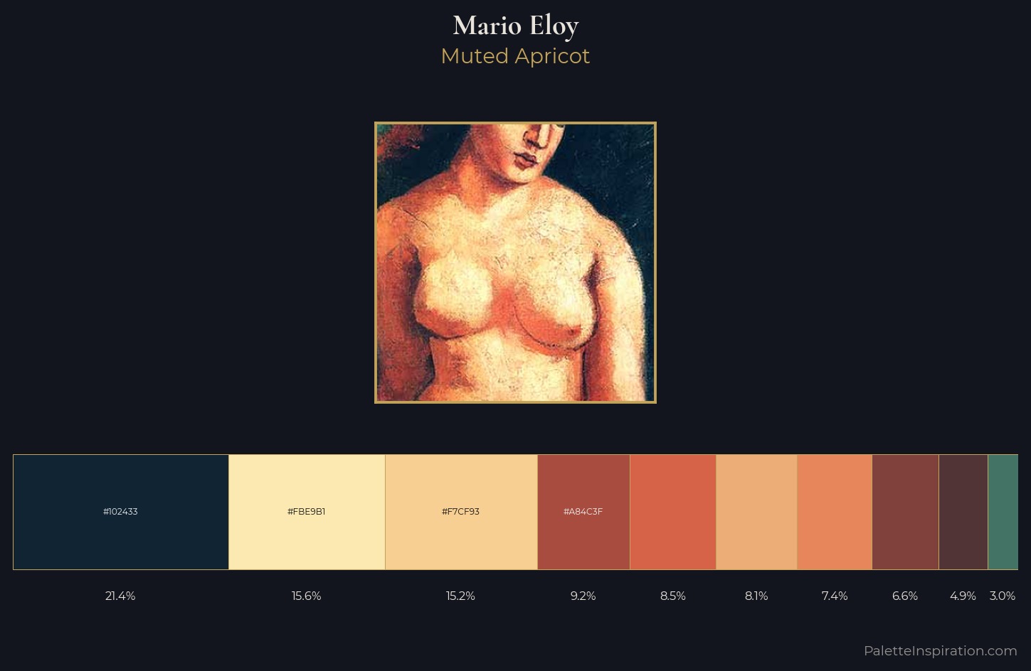 Mario Eloy Palette 1 — Muted Apricot