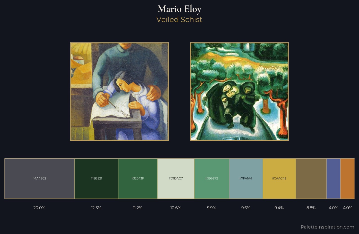 Mario Eloy Palette 2 — Veiled Schist