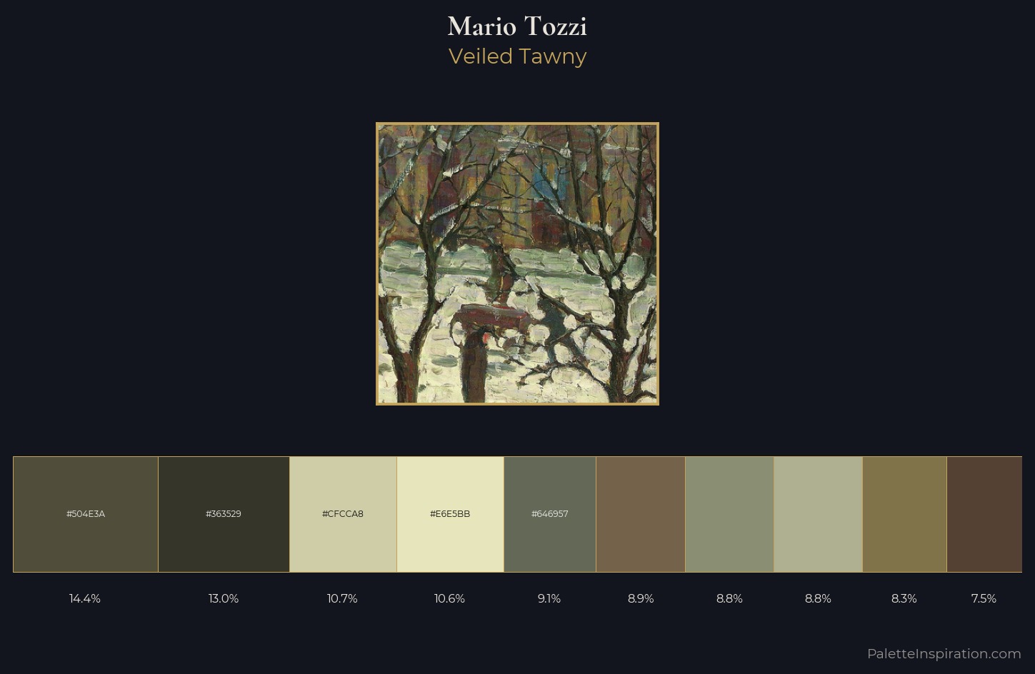 Mario Tozzi Palette 2 — Veiled Tawny