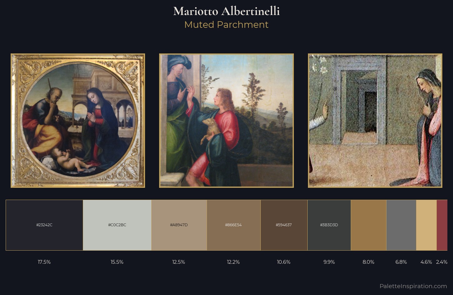 Mariotto Albertinelli Palette 4 — Muted Parchment