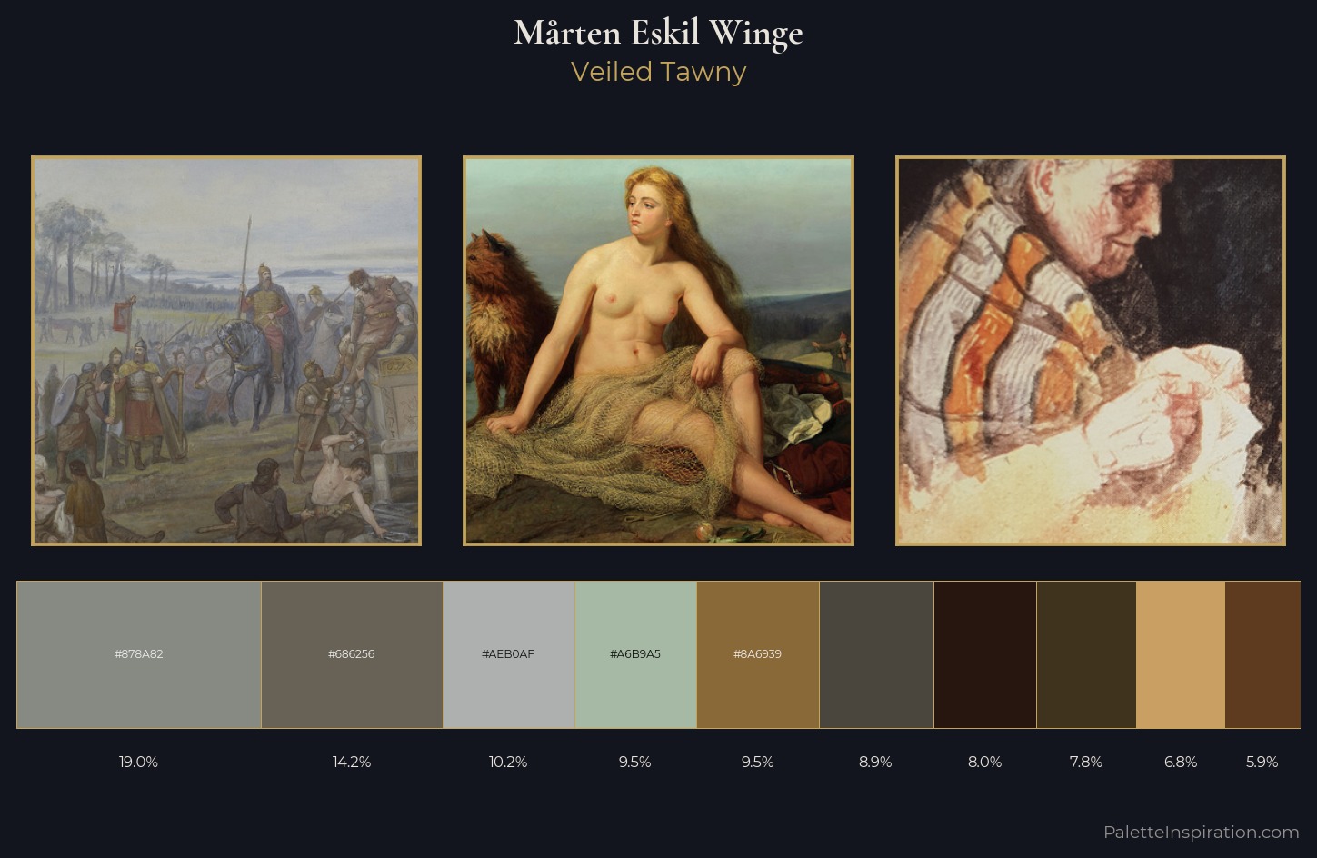 Mårten Eskil Winge Palette 1 — Veiled Tawny