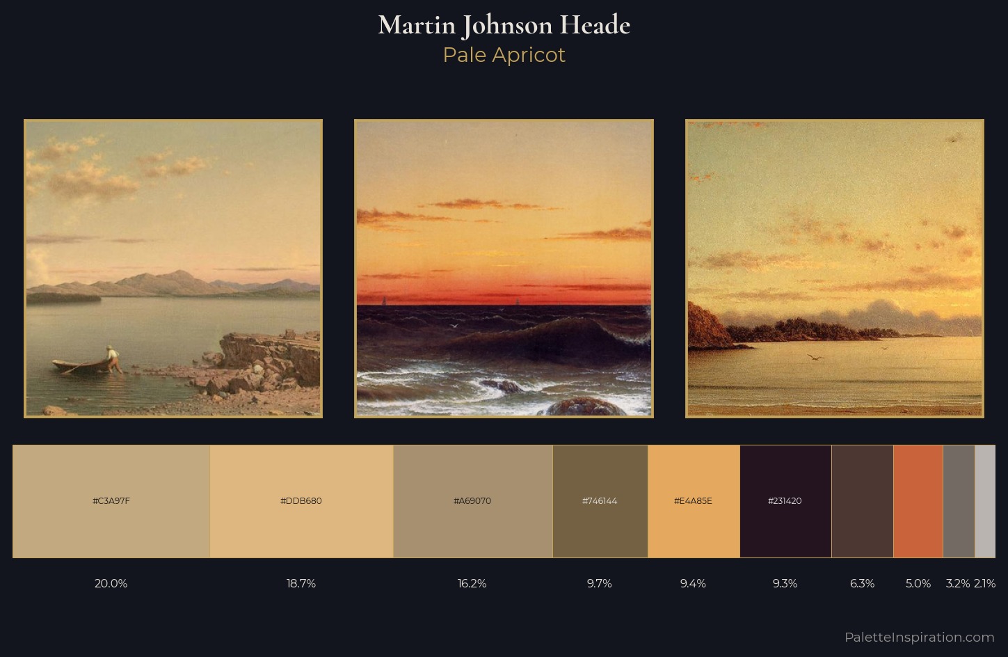 Martin Johnson Heade Palette 1 — Pale Apricot