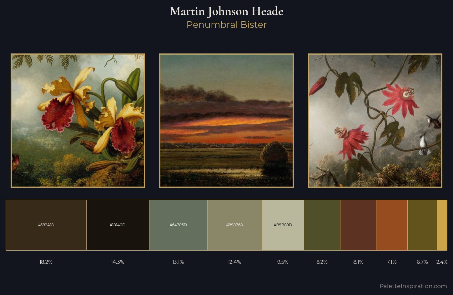 Martin Johnson Heade Palette 6 — Penumbral Bister