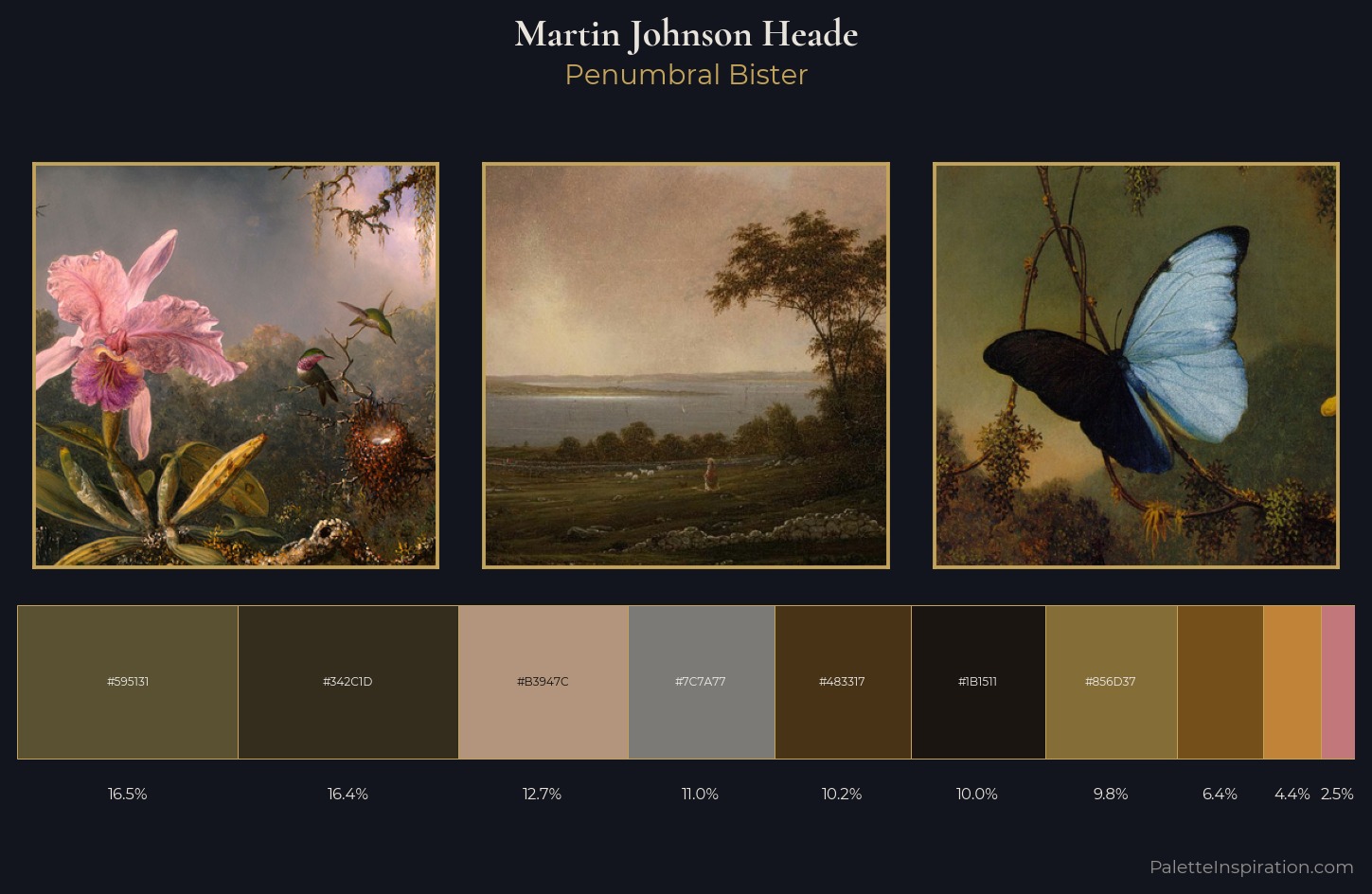 Martin Johnson Heade Palette 7 — Penumbral Bister