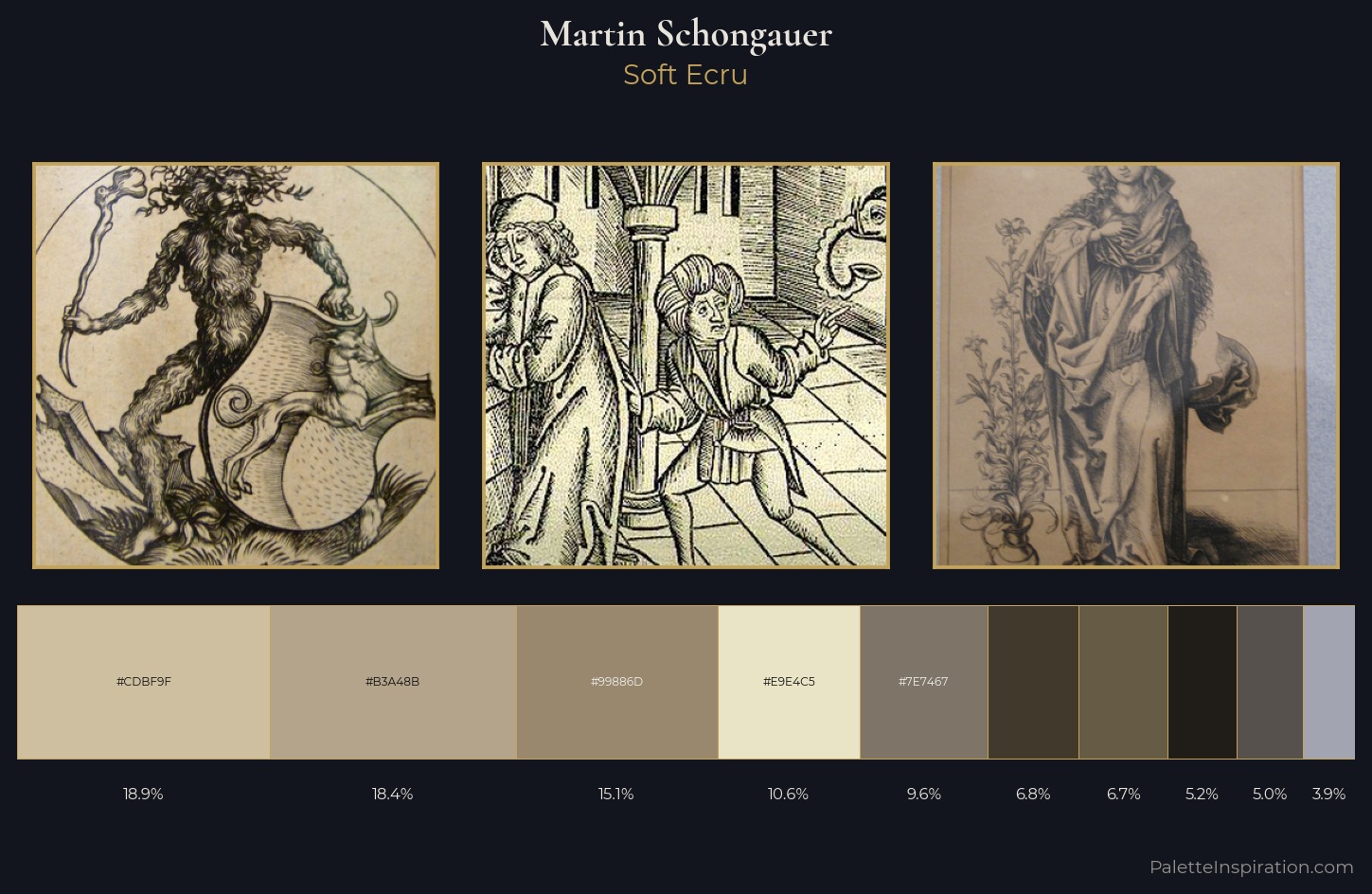 Martin Schongauer Palette 2 — Soft Ecru