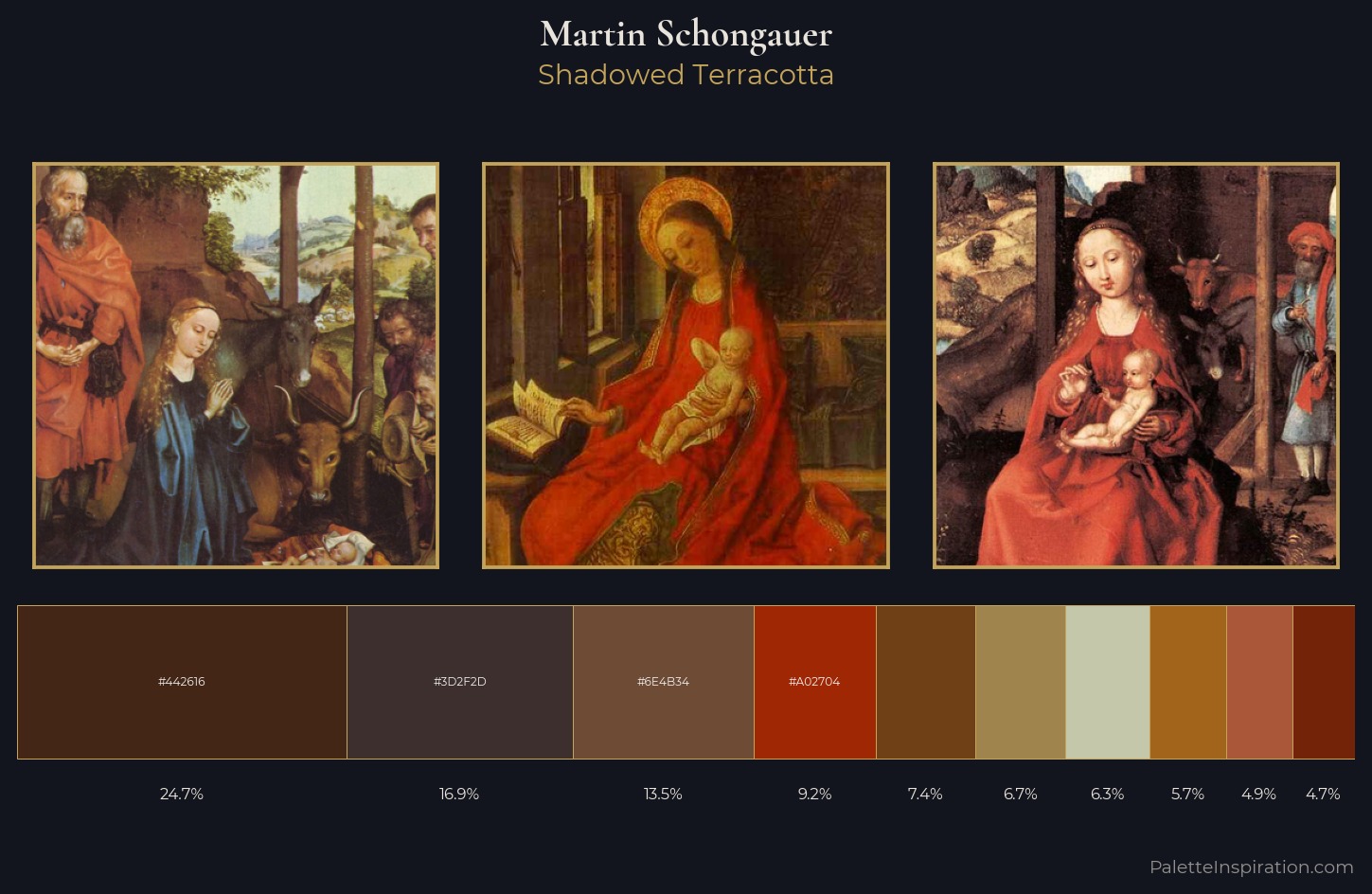 Martin Schongauer Palette 5 — Shadowed Terracotta