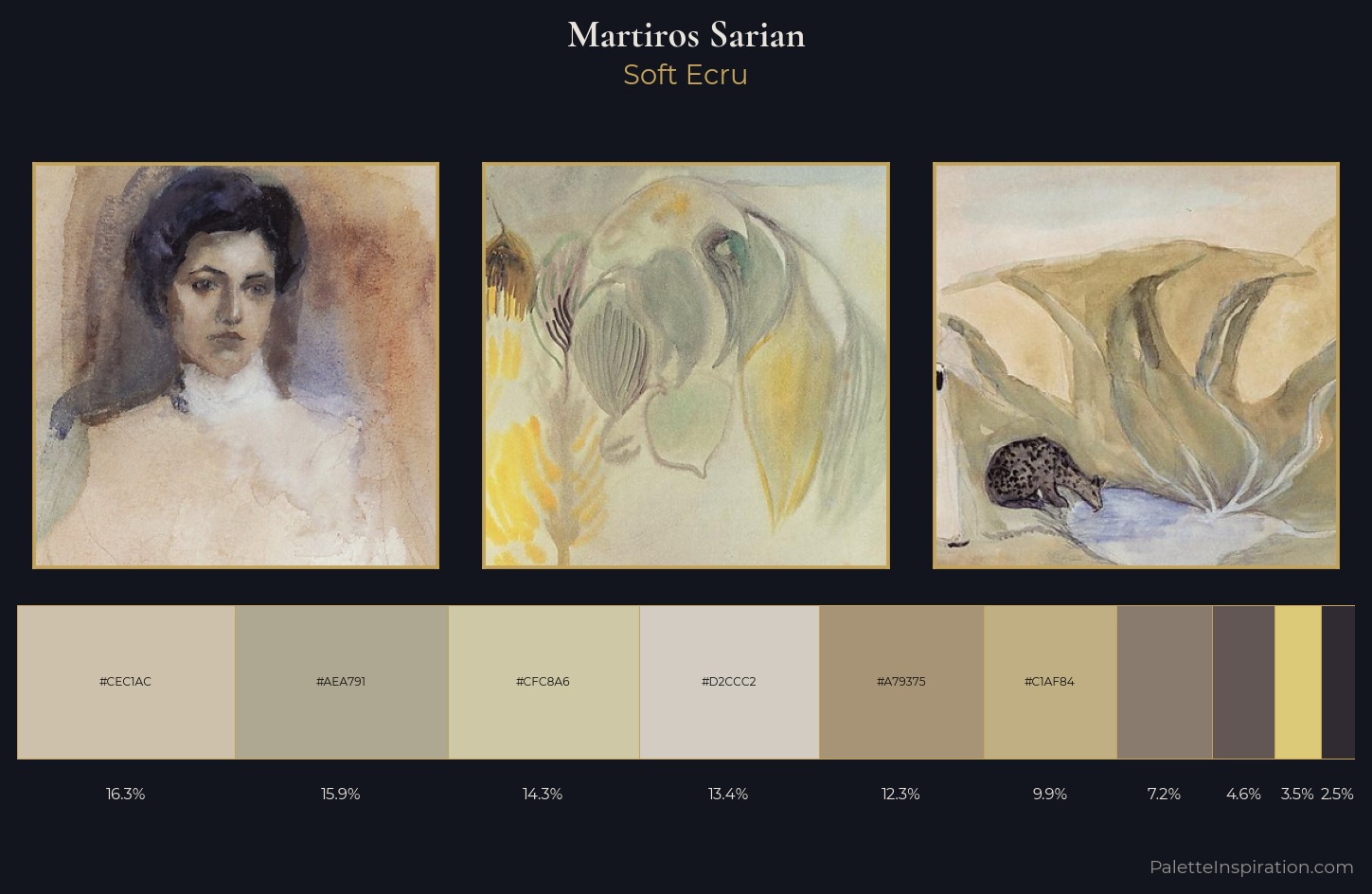 Martiros Sarian Palette 1 — Soft Ecru