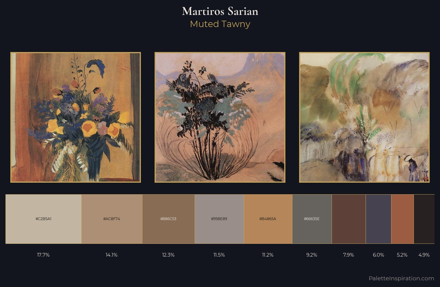 Martiros Sarian Palette 7 — Muted Tawny