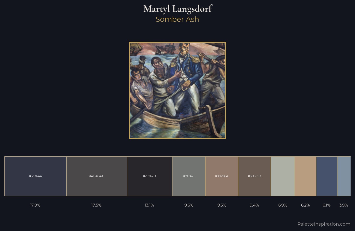 Martyl Langsdorf Palette 1 — Somber Ash