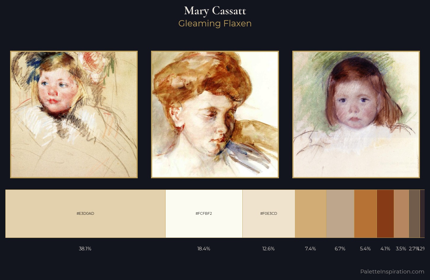 Mary Cassatt Palette 1 — Gleaming Flaxen
