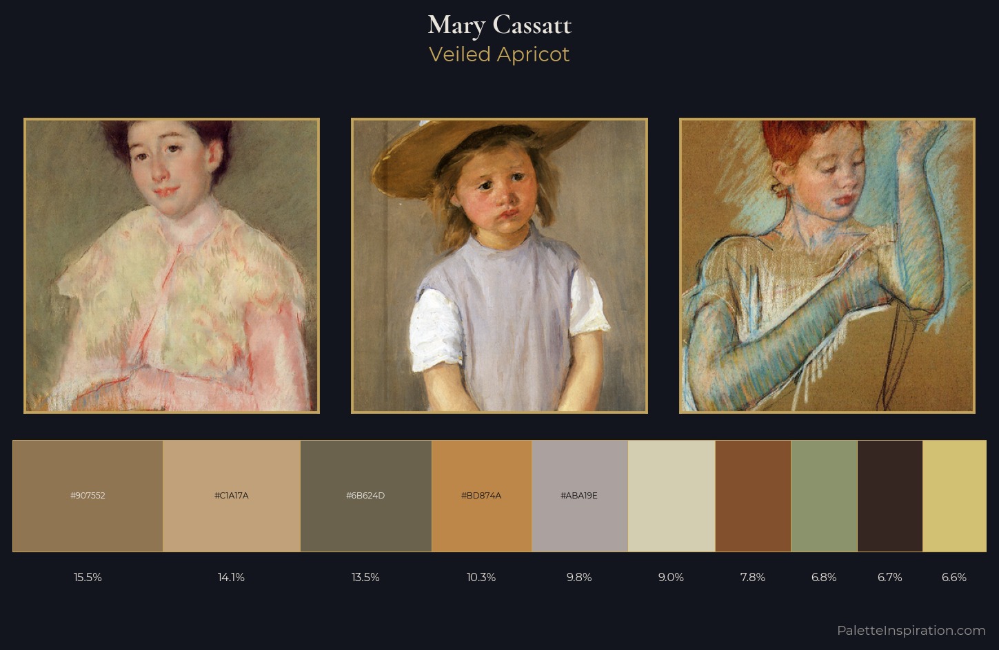 Mary Cassatt Palette 4 — Veiled Apricot