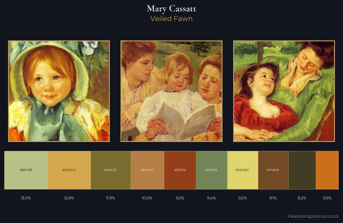 Mary Cassatt Palette 8 — Veiled Fawn