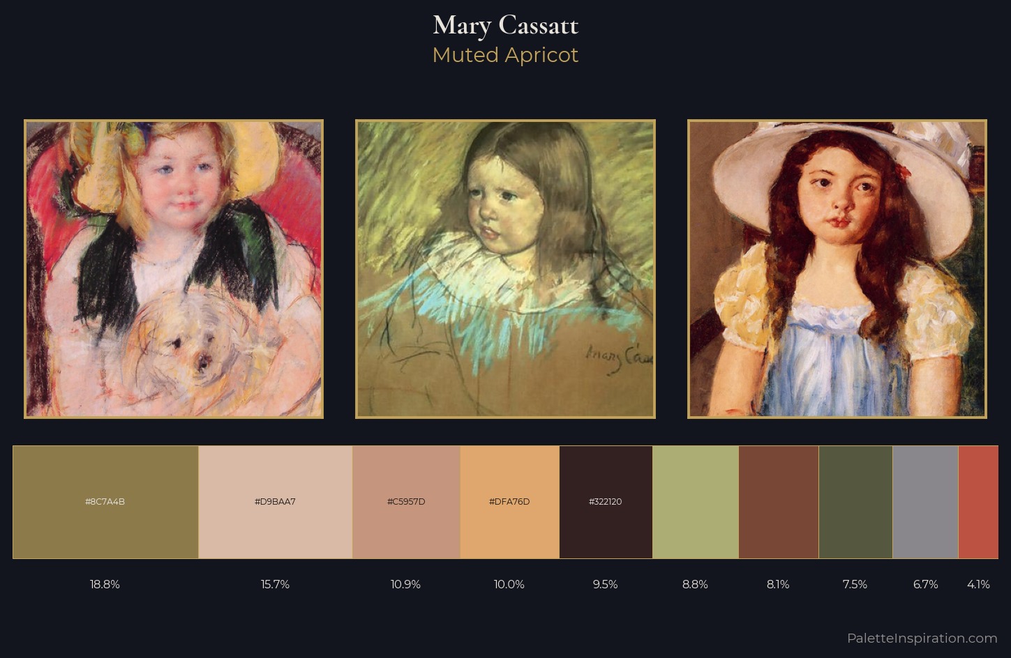 Mary Cassatt Palette 9 — Muted Apricot