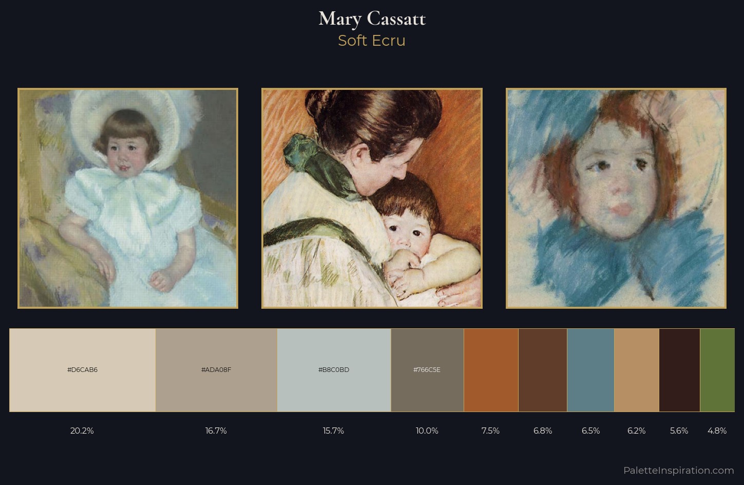 Mary Cassatt Palette 11 — Soft Ecru