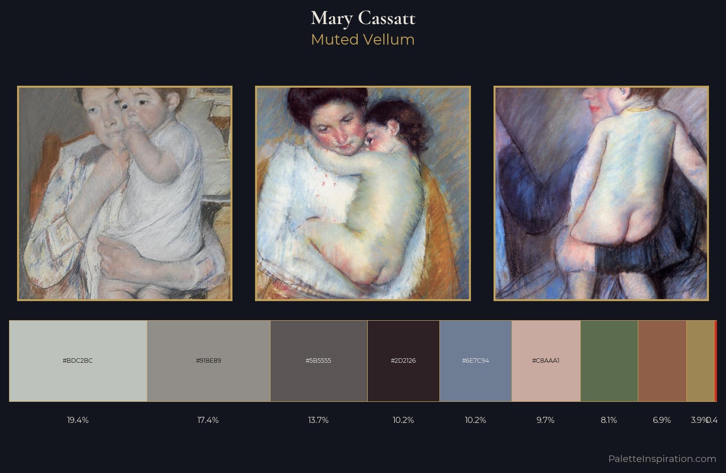 Mary Cassatt Palette 13 — Muted Vellum
