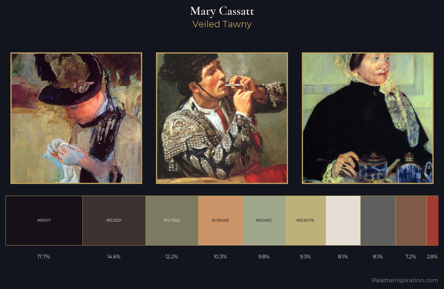 Mary Cassatt Palette 14 — Veiled Tawny