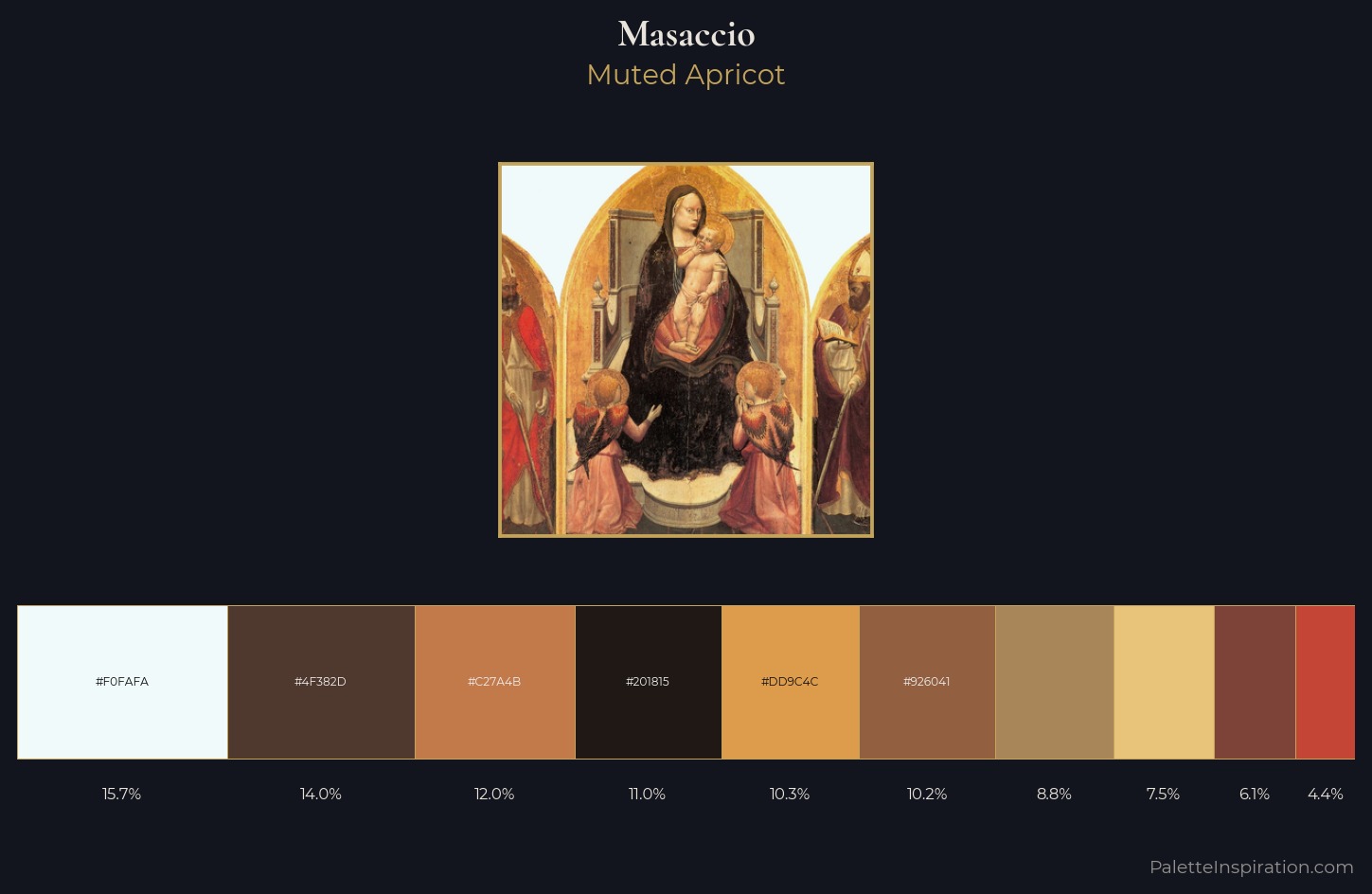 Masaccio Palette 1 — Muted Apricot