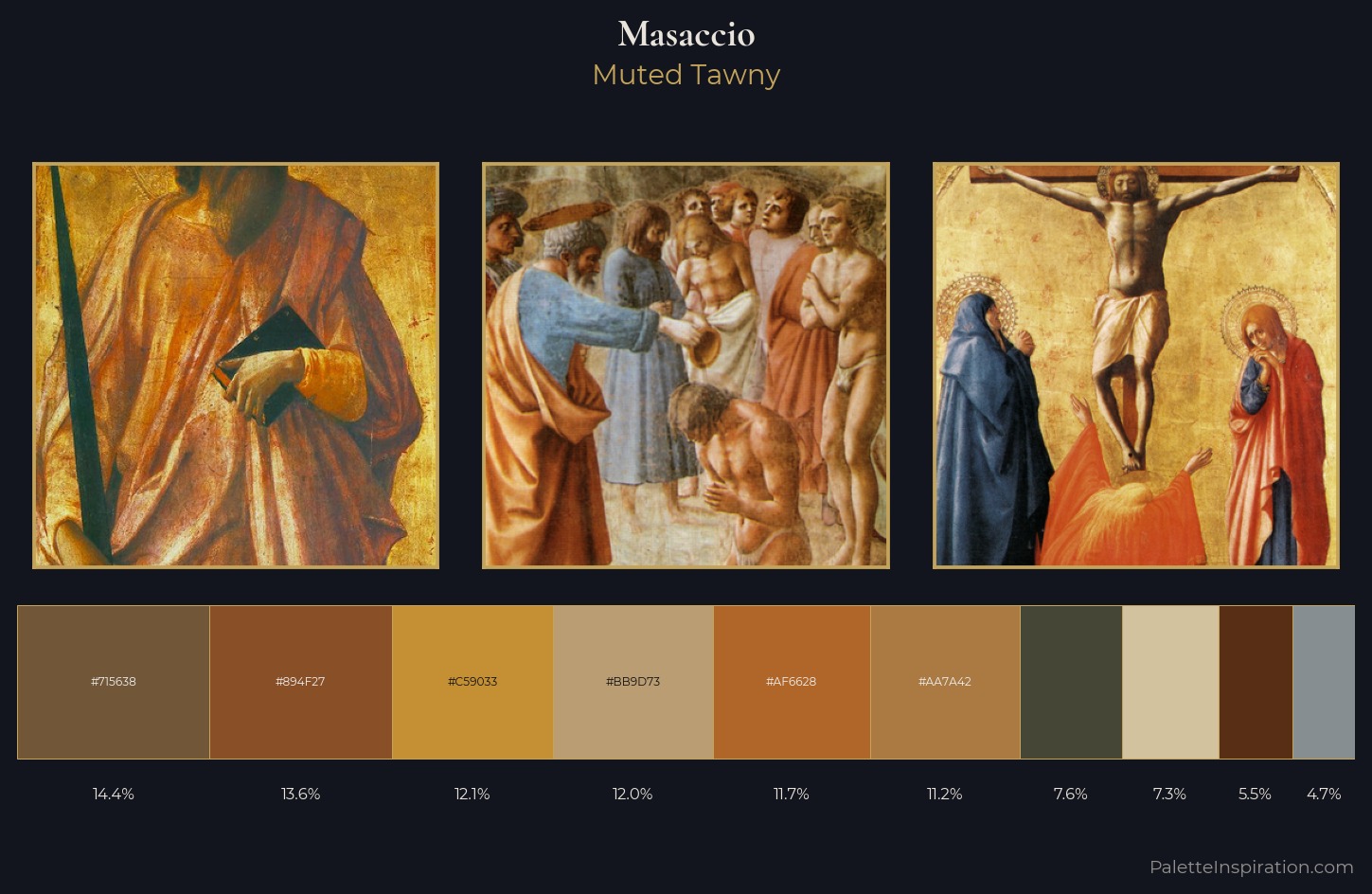 Masaccio Palette 3 — Muted Tawny