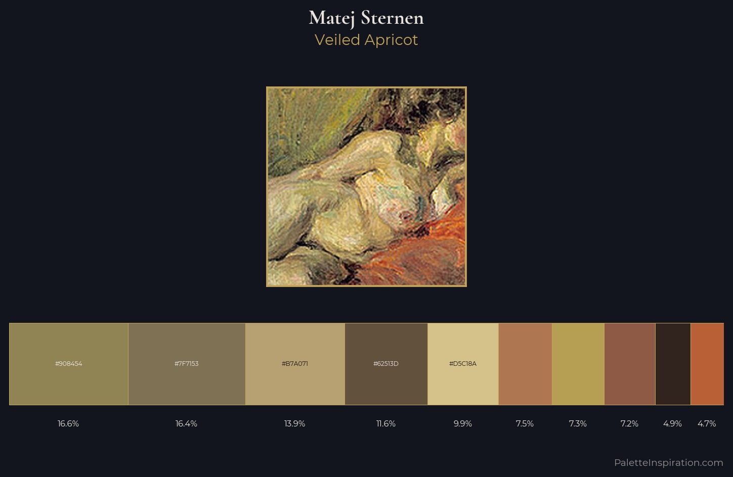 Matej Sternen Palette 3 — Veiled Apricot
