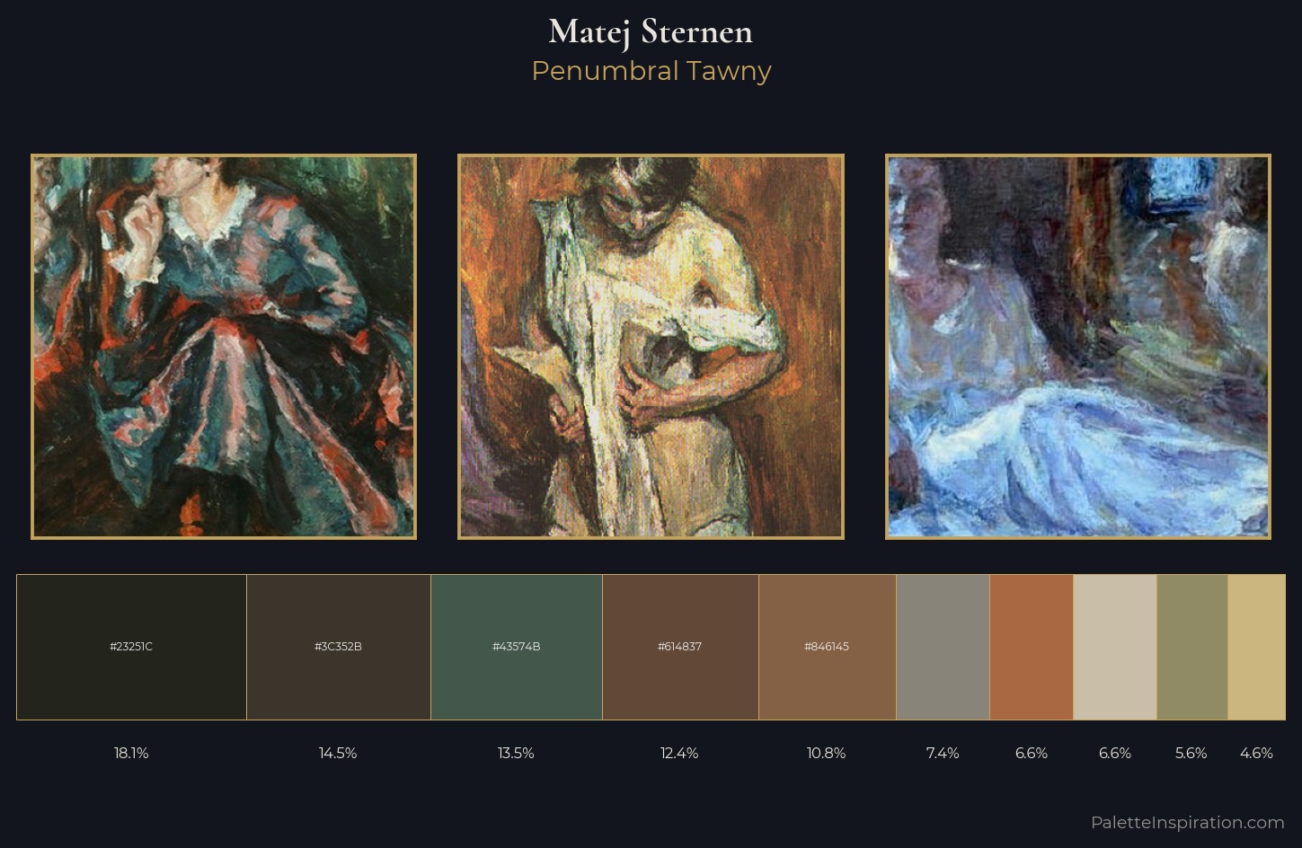 Matej Sternen Palette 5 — Penumbral Tawny