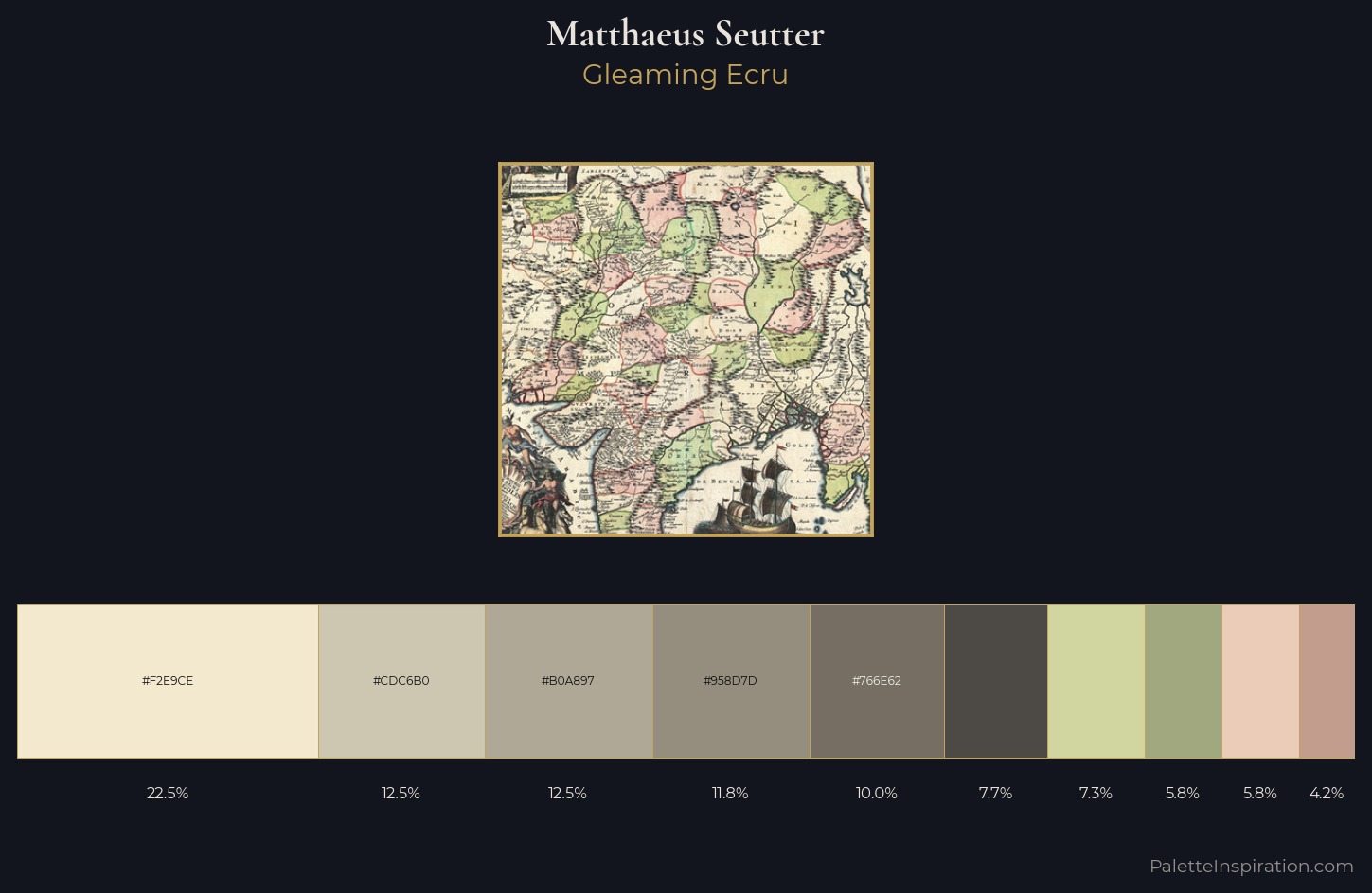Matthaeus Seutter Palette 1 — Gleaming Ecru