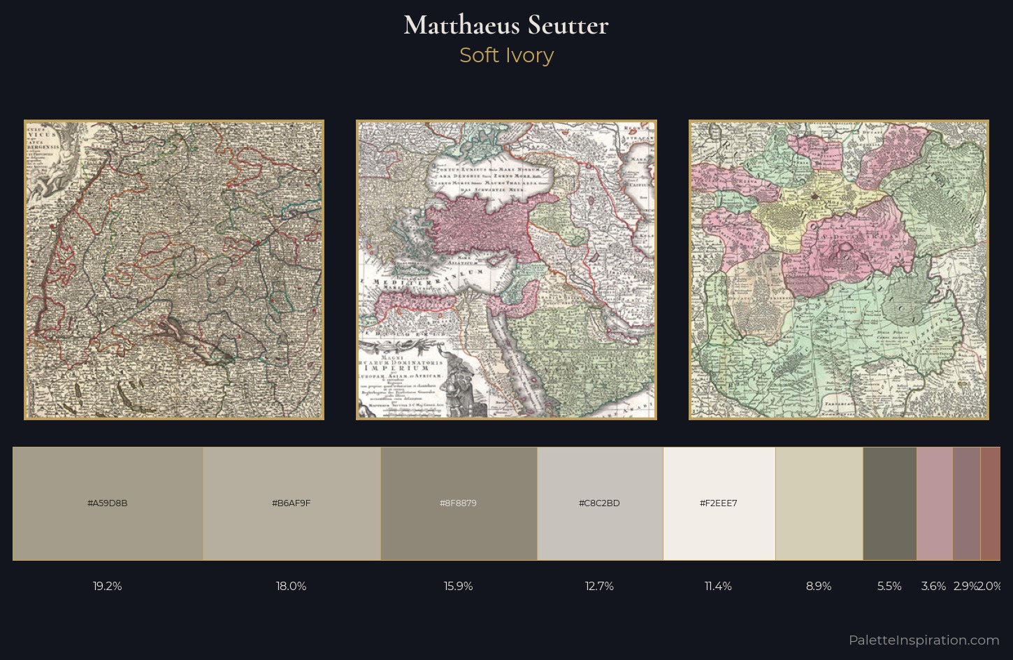 Matthaeus Seutter Palette 3 — Soft Ivory