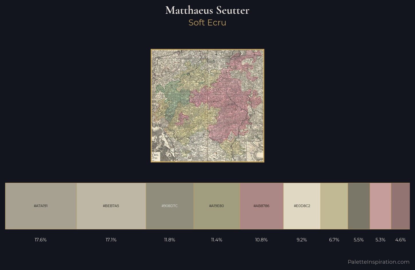 Matthaeus Seutter Palette 4 — Soft Ecru