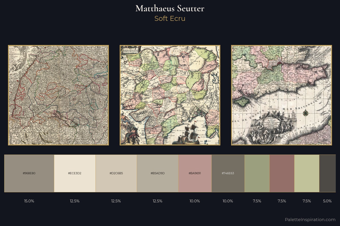 Matthaeus Seutter Master Palette