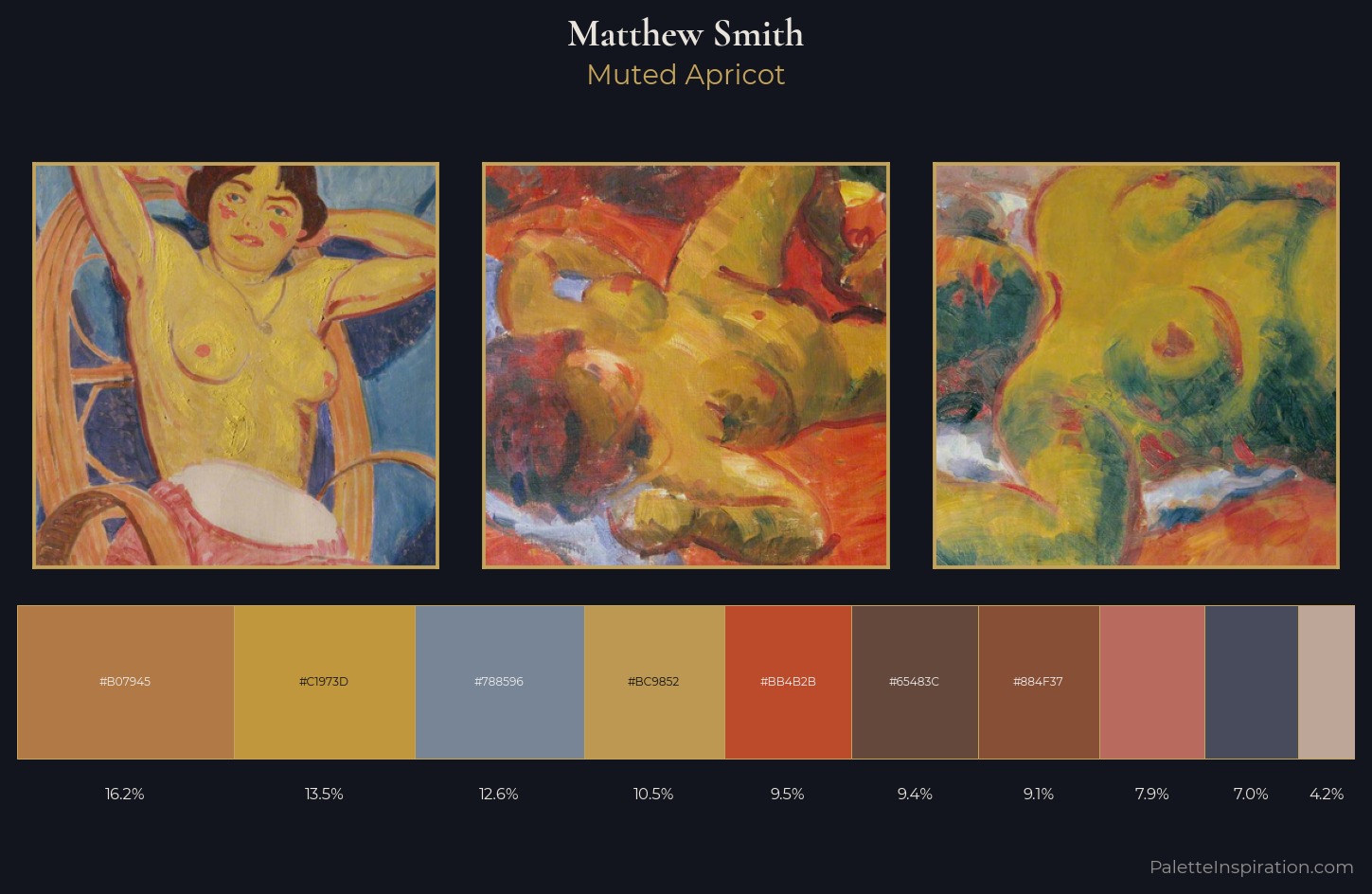 Matthew Smith Palette 4 — Muted Apricot