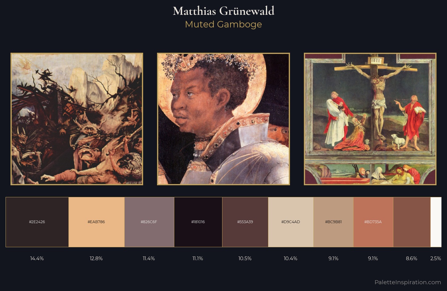 Matthias Grünewald Palette 1 — Muted Gamboge