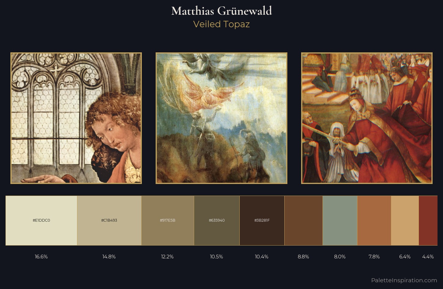 Matthias Grünewald Palette 2 — Veiled Topaz