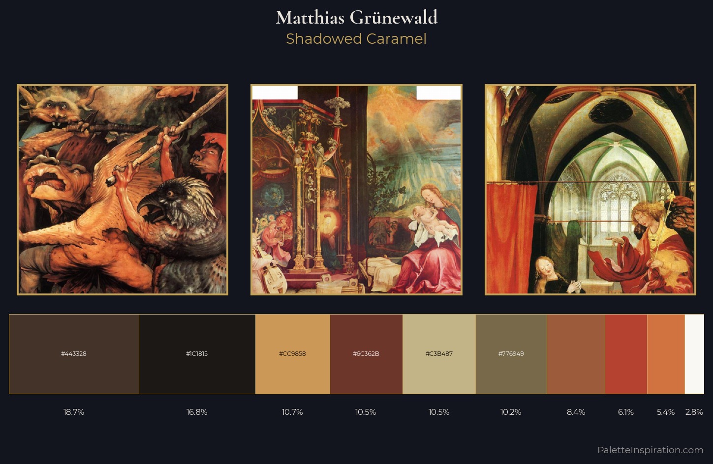 Matthias Grünewald Palette 3 — Shadowed Caramel