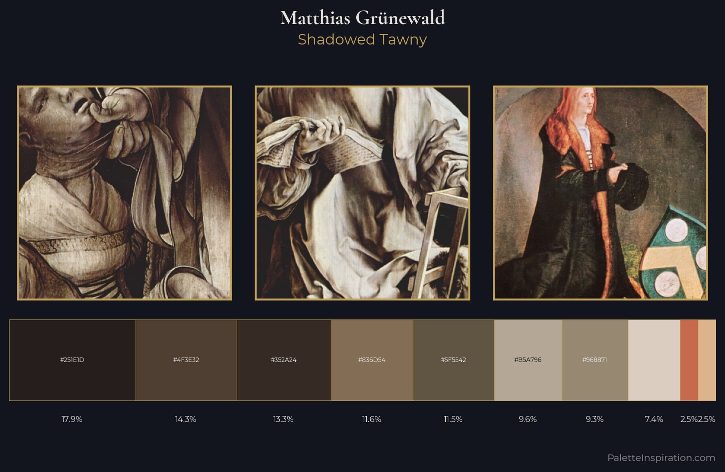 Matthias Grünewald Palette 4 — Shadowed Tawny