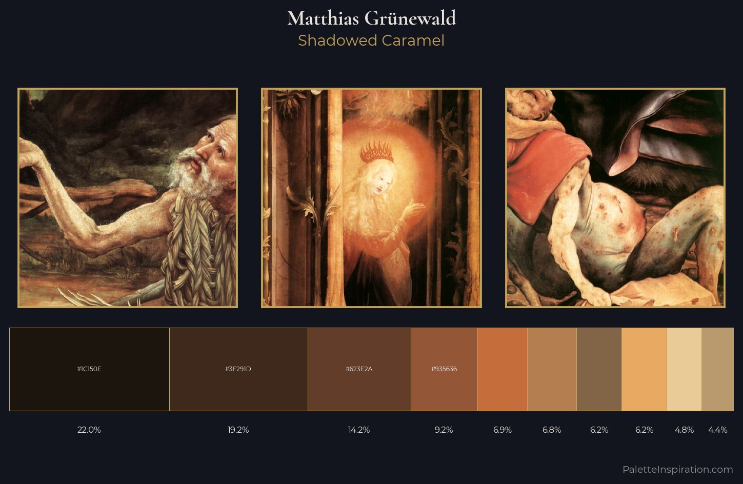 Matthias Grünewald Palette 5 — Shadowed Caramel