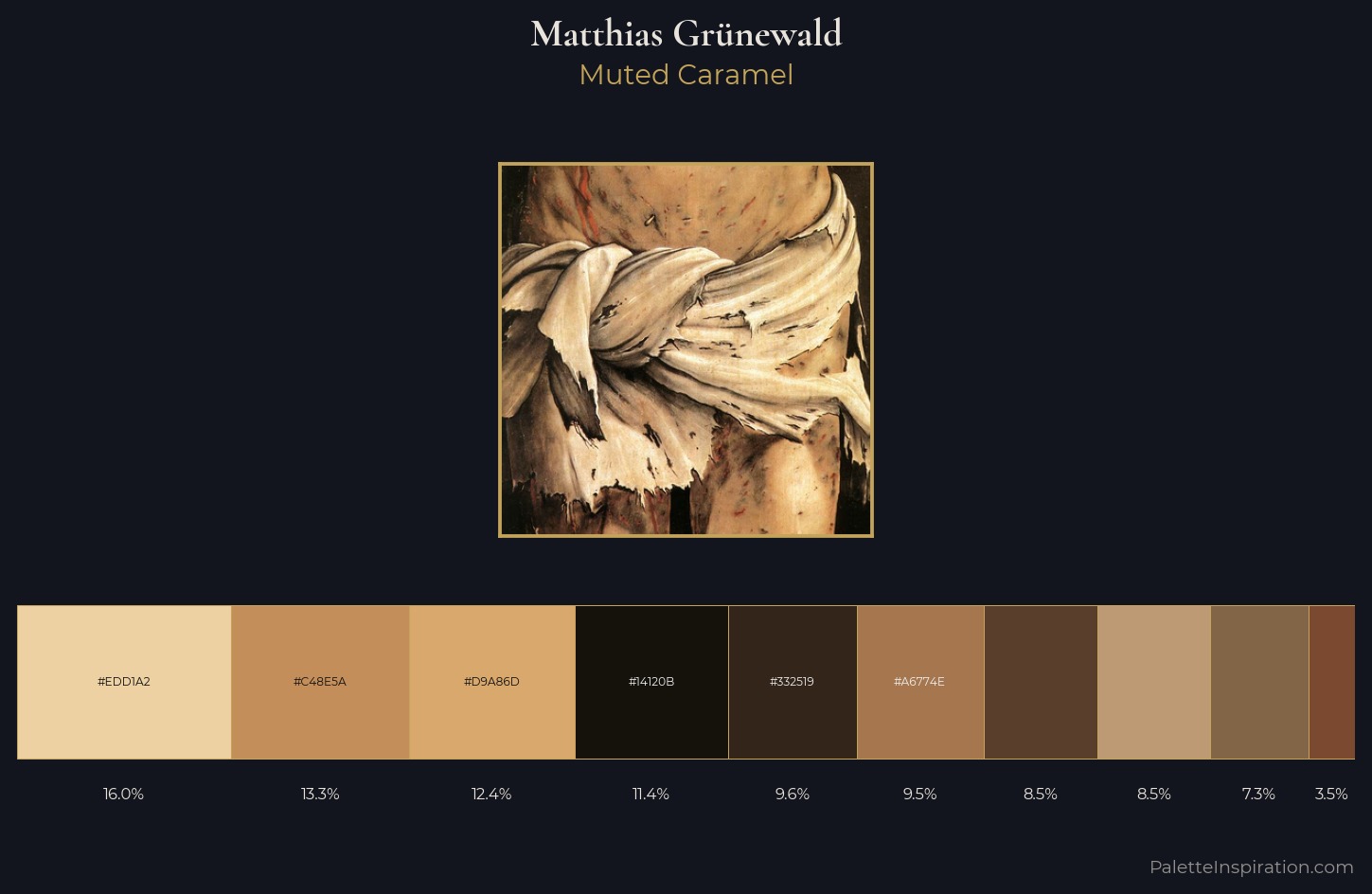 Matthias Grünewald Palette 6 — Muted Caramel
