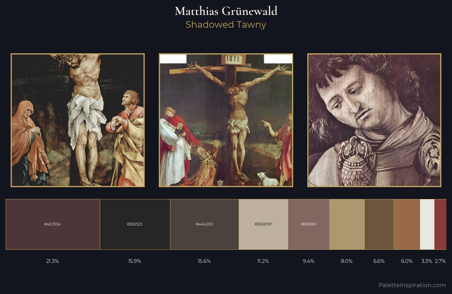 Matthias Grünewald Palette 7 — Shadowed Tawny