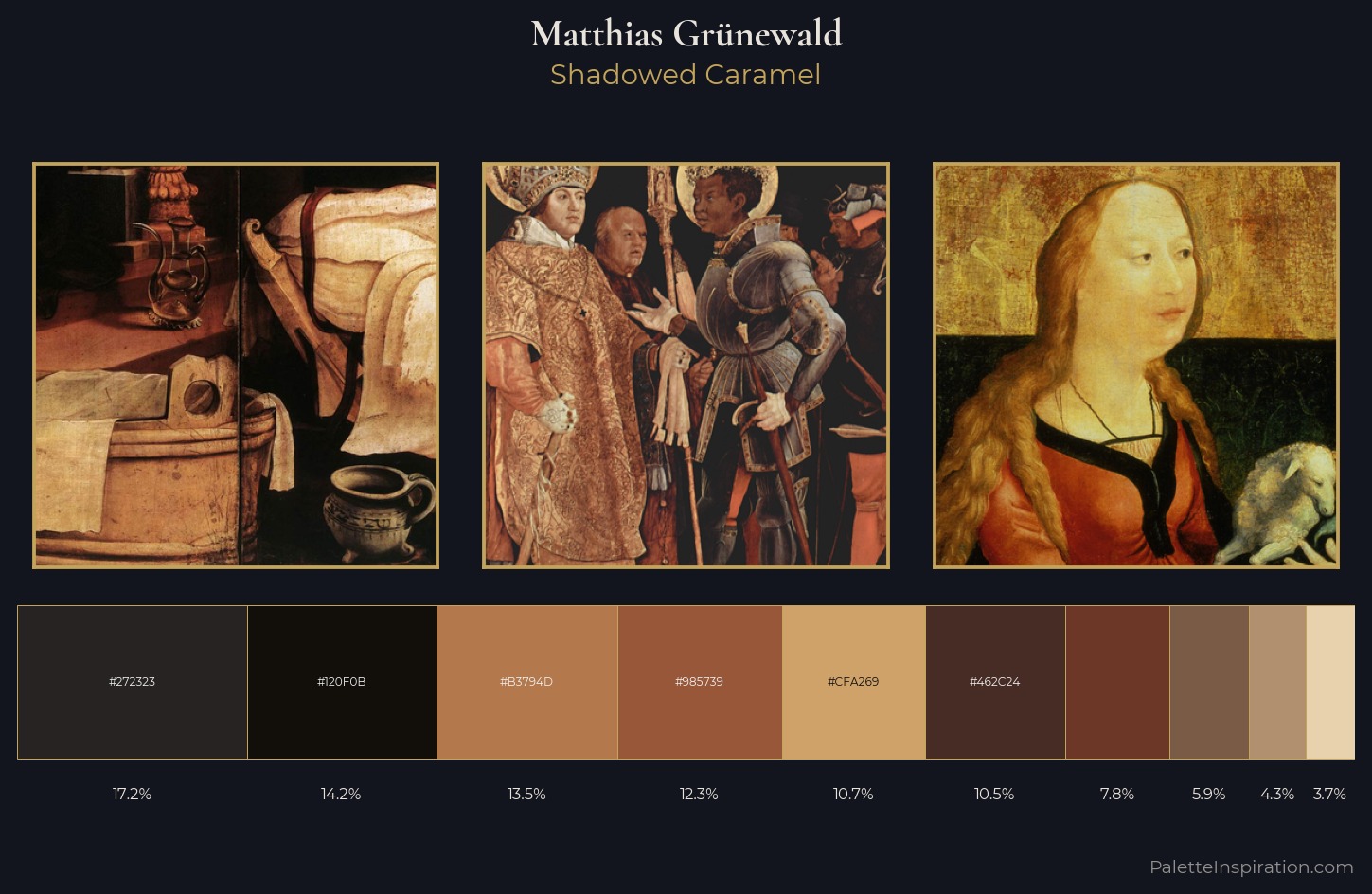 Matthias Grünewald Palette 10 — Shadowed Caramel