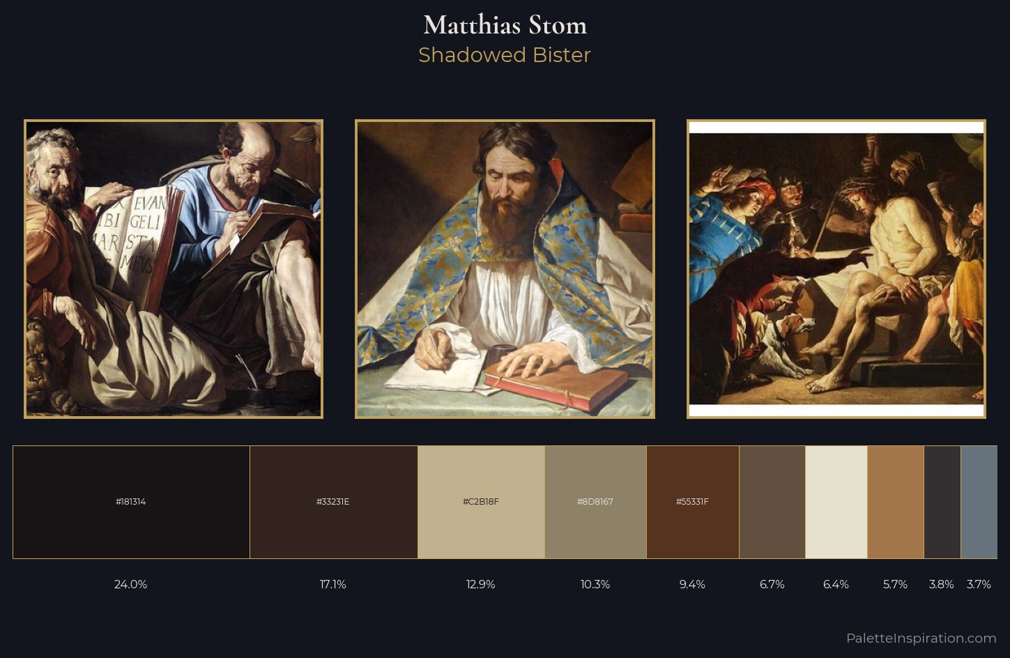 Matthias Stom Palette 2 — Shadowed Bister