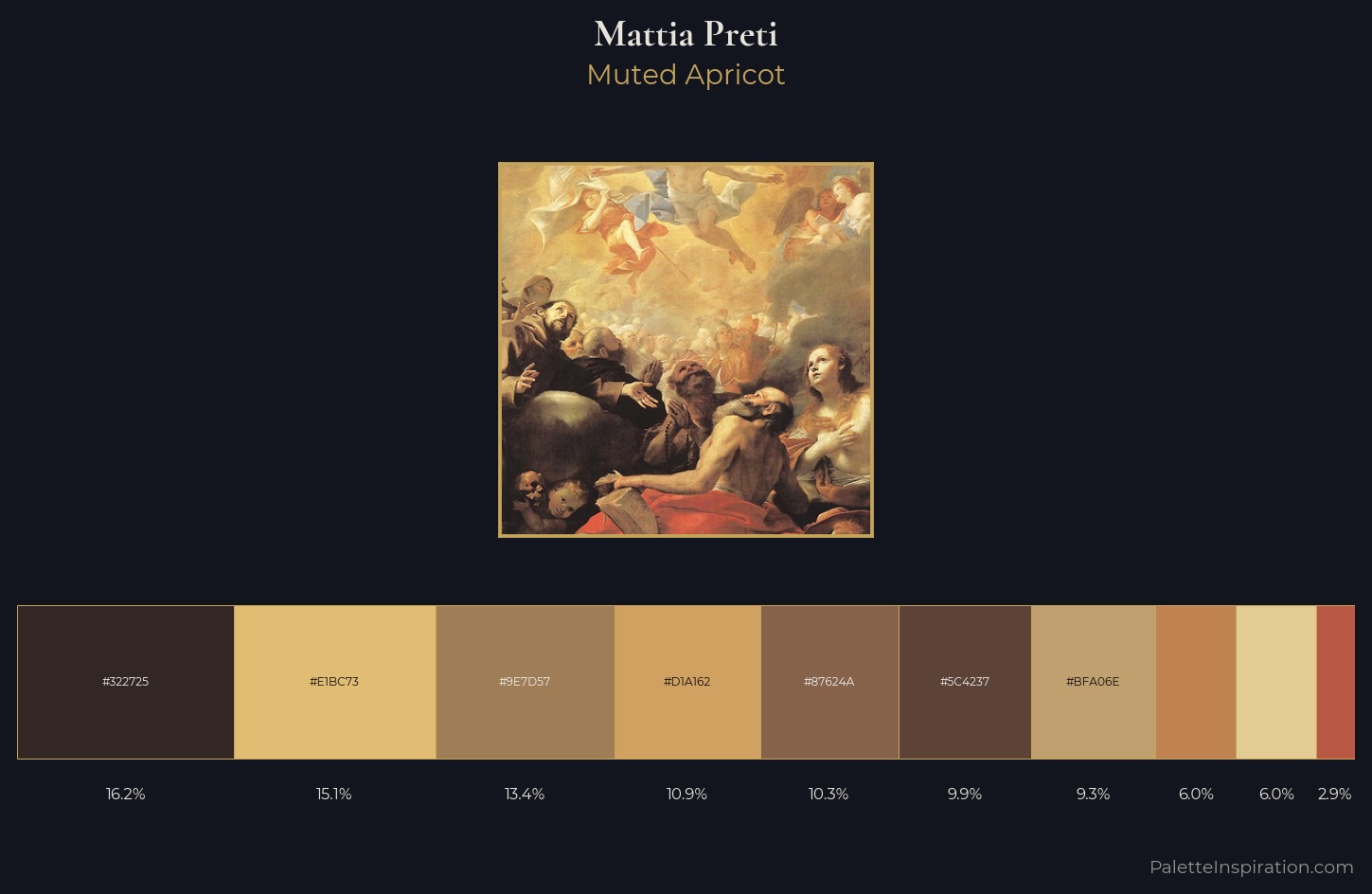 Mattia Preti Palette 1 — Muted Apricot