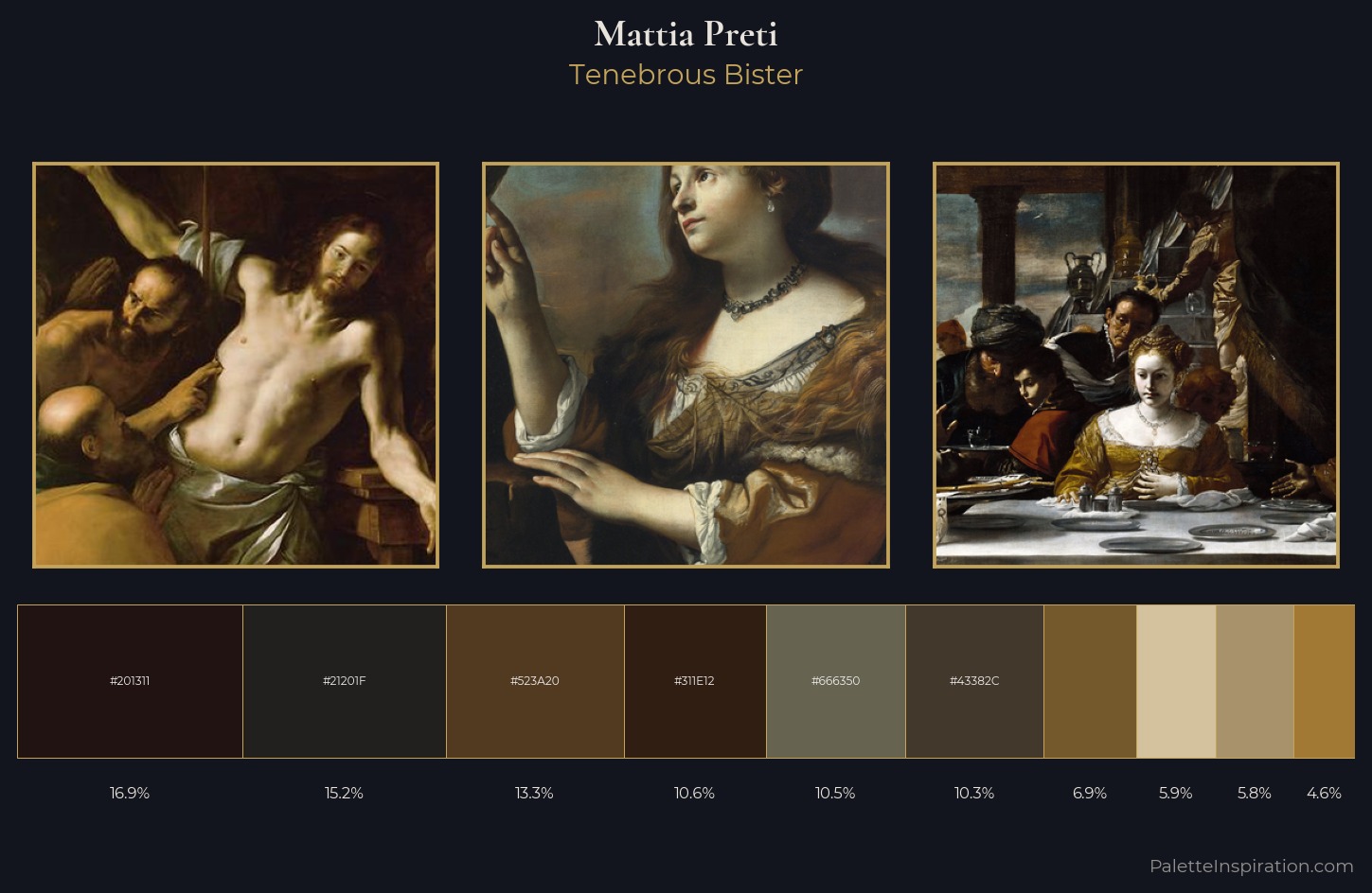 Mattia Preti Palette 5 — Tenebrous Bister