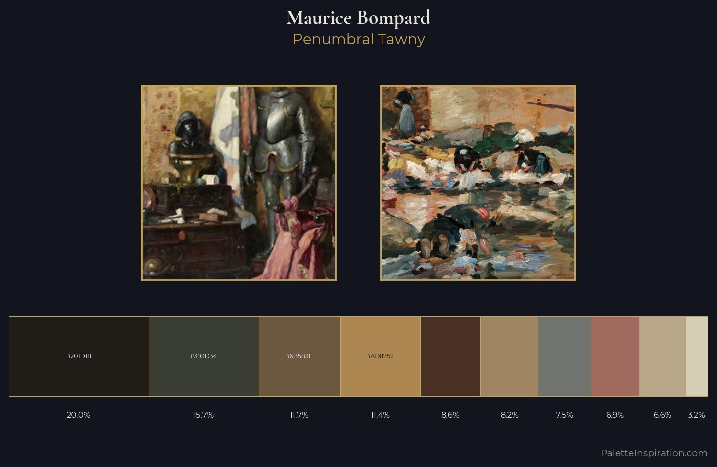 Maurice Bompard Palette 4 — Penumbral Tawny