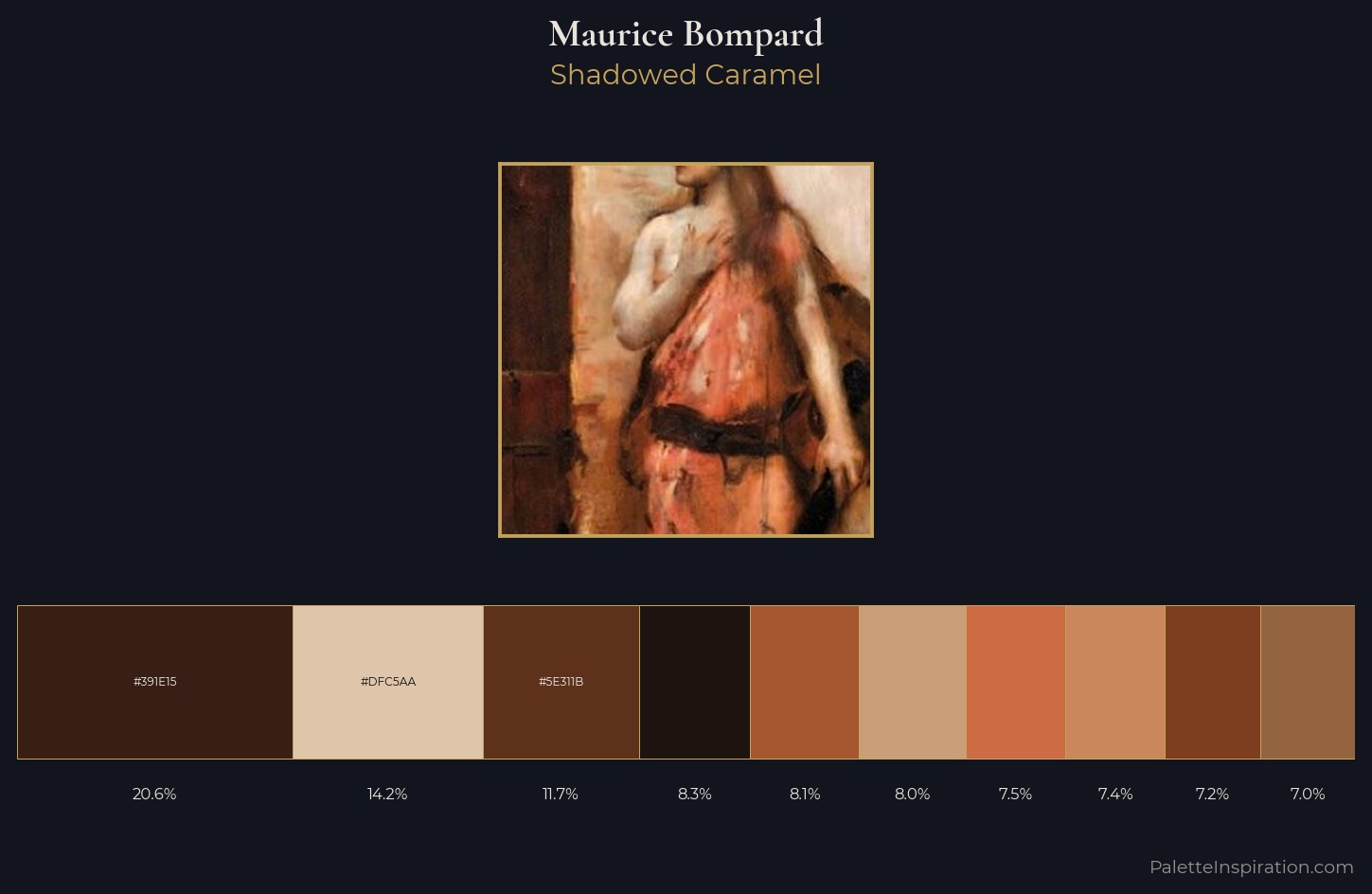 Maurice Bompard Palette 5 — Shadowed Caramel