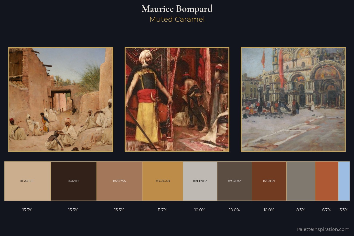 Maurice Bompard Master Palette — Muted Caramel
