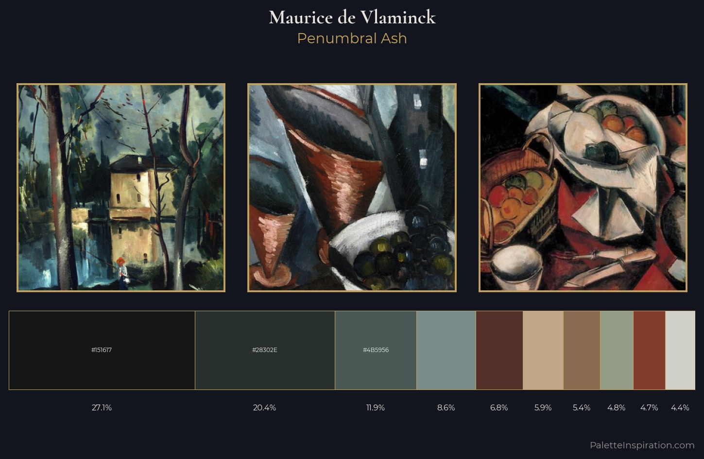 Maurice de Vlaminck Palette 7 — Penumbral Ash
