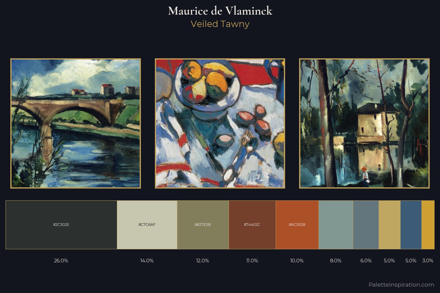 Maurice de Vlaminck Master Palette — Veiled Tawny