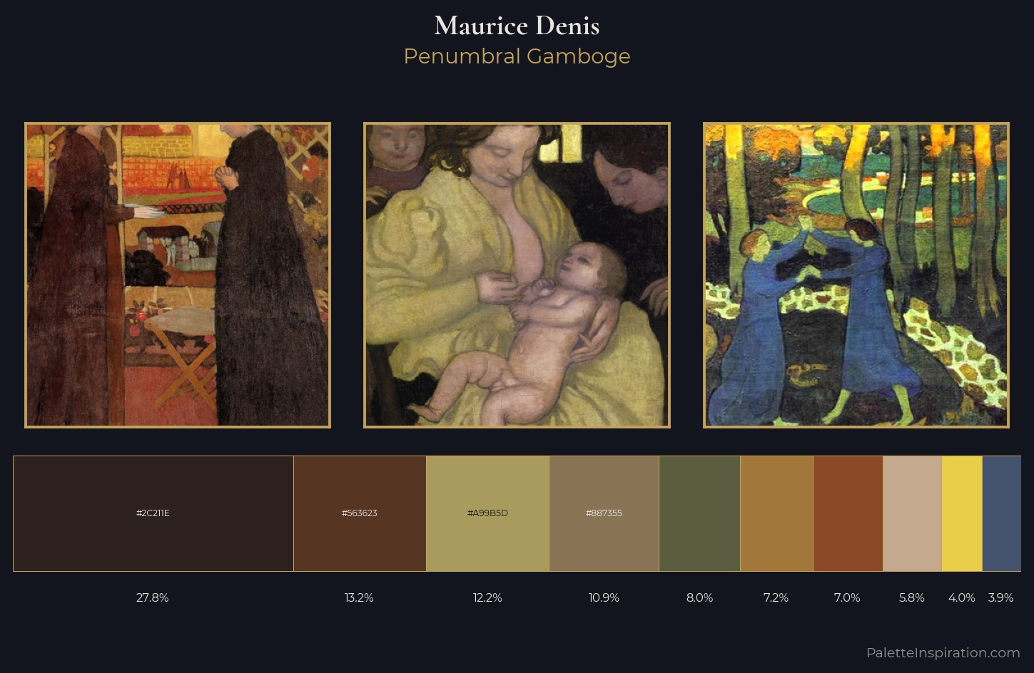 Maurice Denis Palette 7 — Penumbral Gamboge