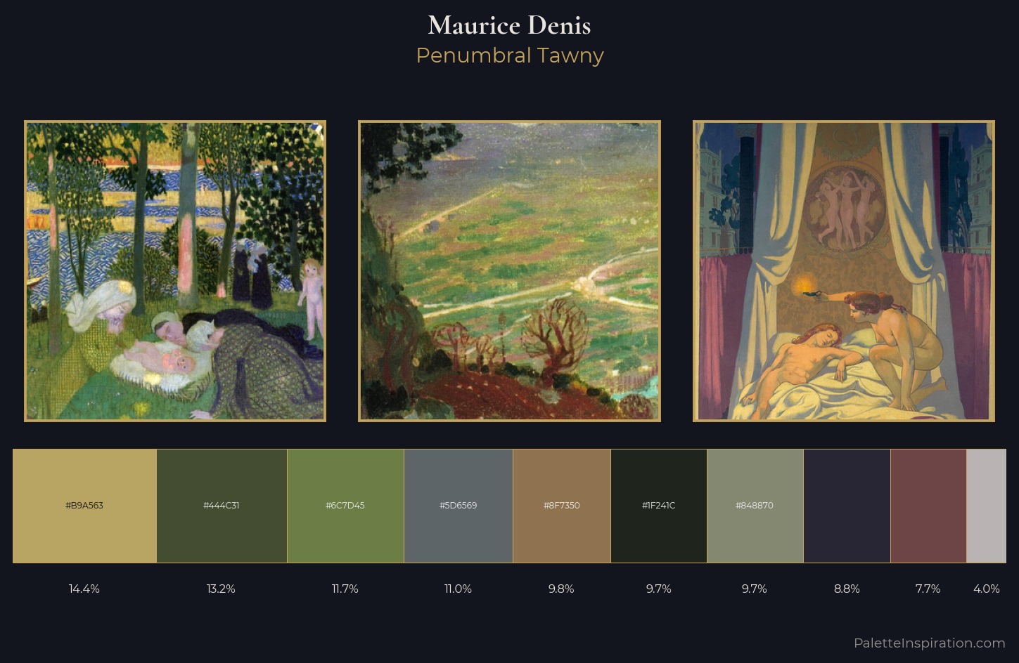 Maurice Denis Palette 8 — Penumbral Tawny